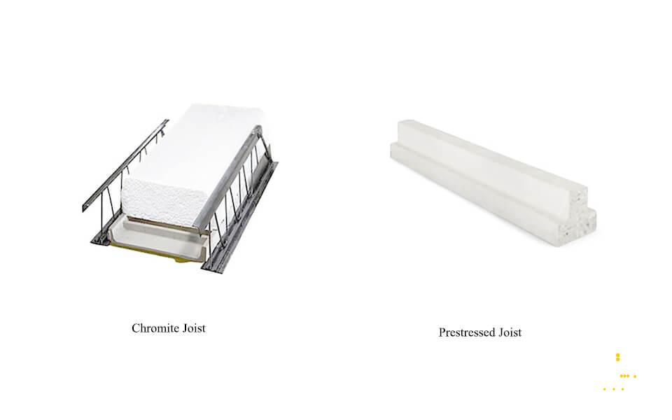 مقایسه تیرچه پیش تنیده با تیرچه کرومیت