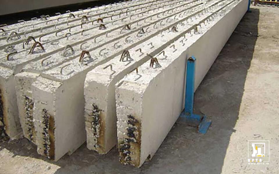 تیرچه پیش تنیده قلاب دار