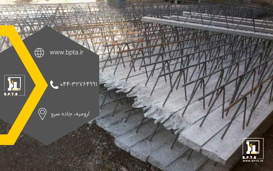 کنترل ترک و انحراف تیرچه پیش تنیده