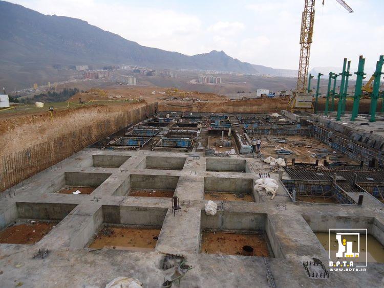 مراحل اجرای فونداسیون اسکلت بتنی